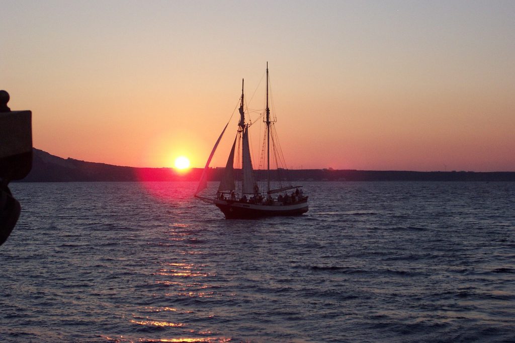 sunset santorini