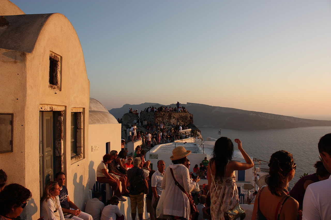 Sunset Oia Castle